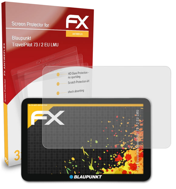 atFoliX FX-Antireflex Displayschutzfolie für Blaupunkt TravelPilot 73 / 2 EU LMU