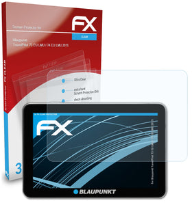 atFoliX FX-Clear Schutzfolie für Blaupunkt TravelPilot 73 EU LMU / 74 EU LMU (2015)