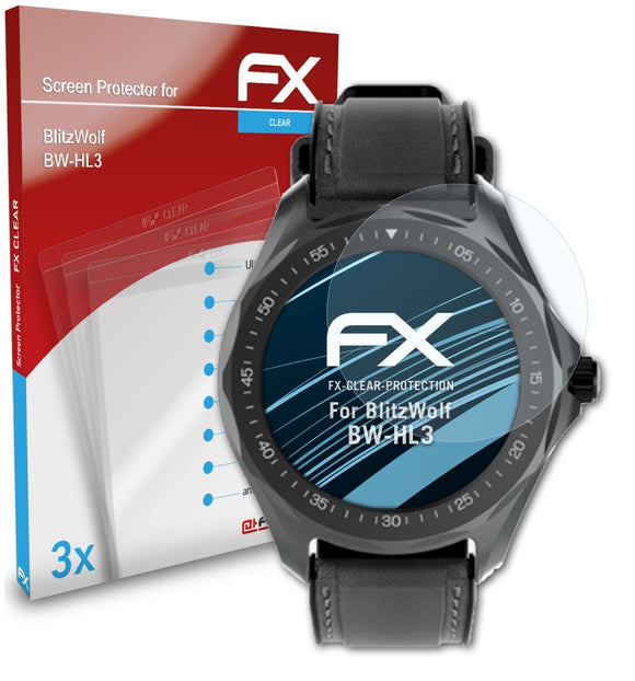 atFoliX FX-Clear Schutzfolie für BlitzWolf BW-HL3