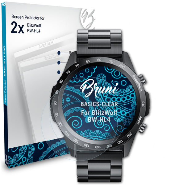 Bruni Basics-Clear Displayschutzfolie für BlitzWolf BW-HL4