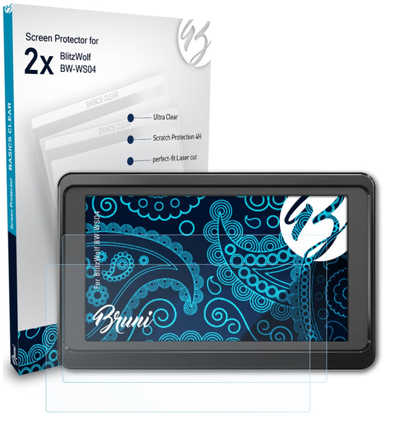 Bruni Basics-Clear Displayschutzfolie für BlitzWolf BW-WS04