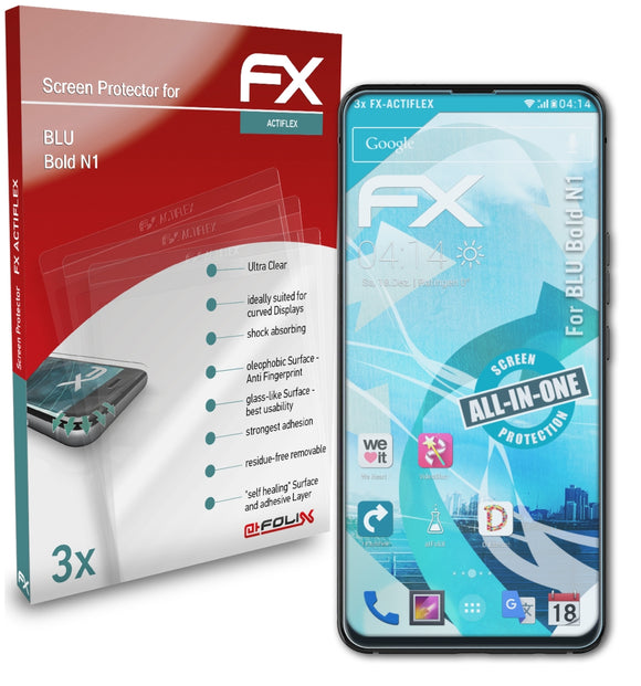 atFoliX FX-ActiFleX Displayschutzfolie für BLU Bold N1