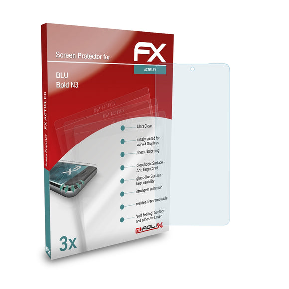 atFoliX FX-ActiFleX Displayschutzfolie für BLU Bold N3