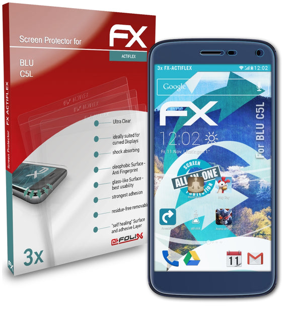 atFoliX FX-ActiFleX Displayschutzfolie für BLU C5L