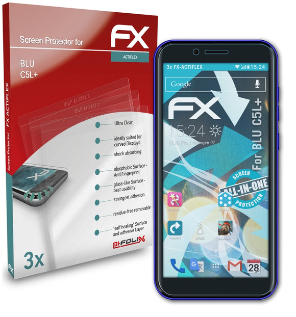 atFoliX FX-ActiFleX Displayschutzfolie für BLU C5L+