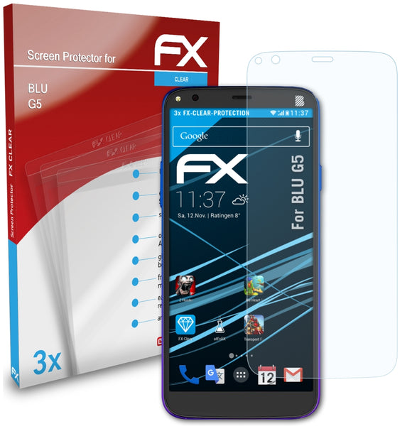atFoliX FX-Clear Schutzfolie für BLU G5