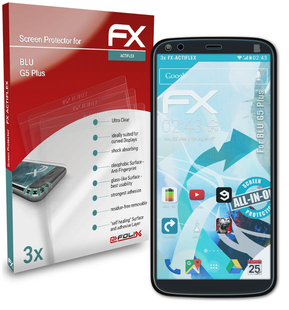 atFoliX FX-ActiFleX Displayschutzfolie für BLU G5 Plus