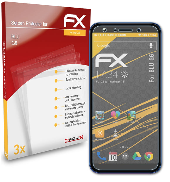 atFoliX FX-Antireflex Displayschutzfolie für BLU G6