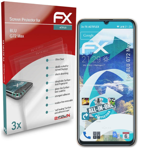 atFoliX FX-ActiFleX Displayschutzfolie für BLU G72 Max