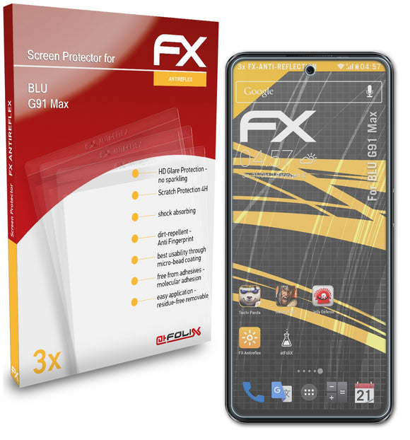 atFoliX FX-Antireflex Displayschutzfolie für BLU G91 Max