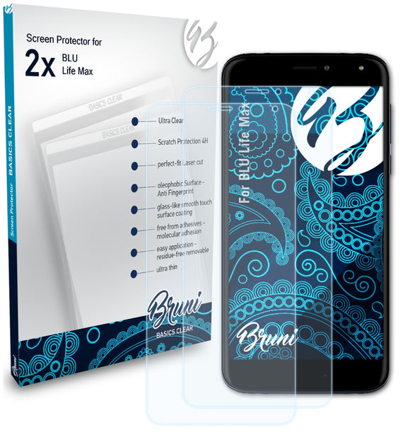 Bruni Basics-Clear Displayschutzfolie für BLU Life Max