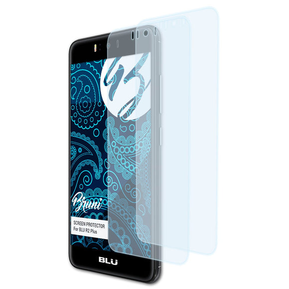 Bruni Basics-Clear Displayschutzfolie für BLU R2 Plus