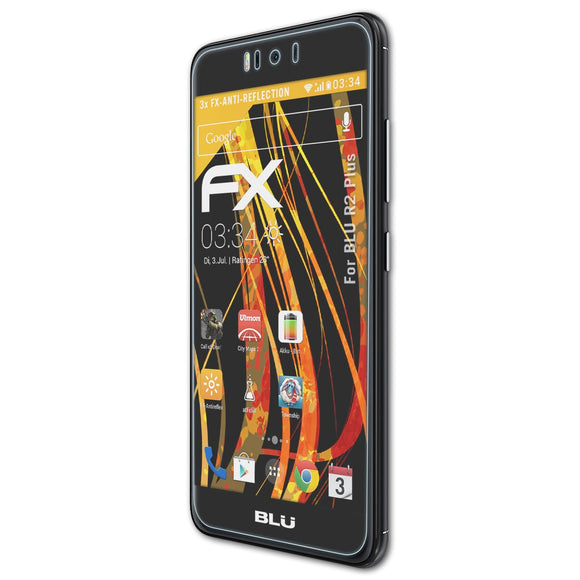 atFoliX FX-Antireflex Displayschutzfolie für BLU R2 Plus