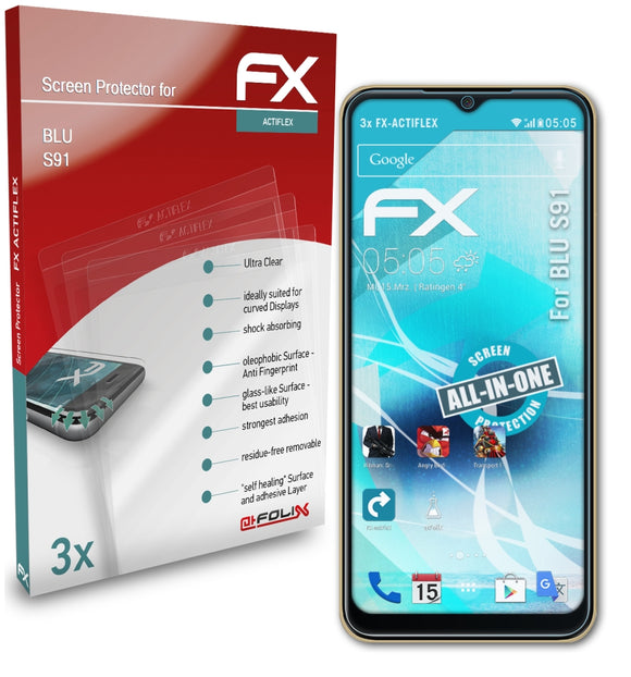 atFoliX FX-ActiFleX Displayschutzfolie für BLU S91