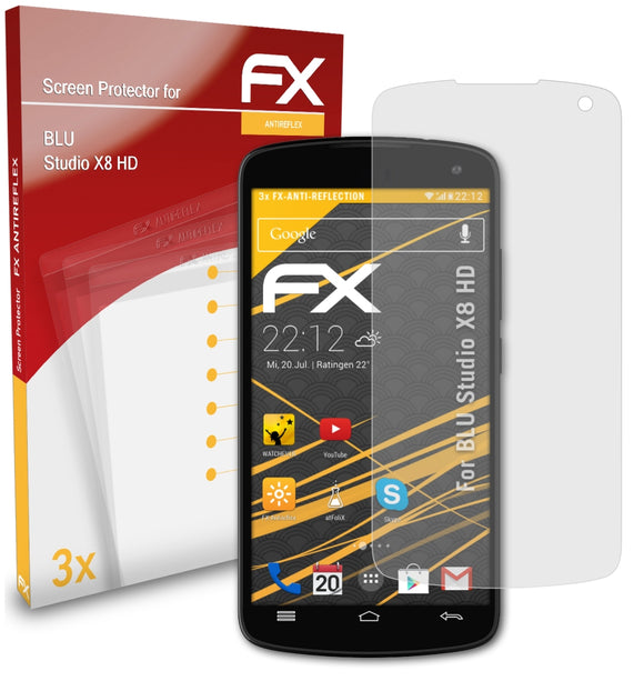 atFoliX FX-Antireflex Displayschutzfolie für BLU Studio X8 HD