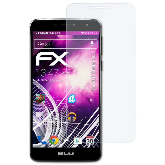 atFoliX FX-Hybrid-Glass Panzerglasfolie für BLU Studio XL2