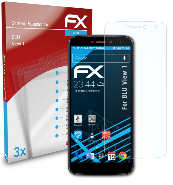 atFoliX FX-Clear Schutzfolie für BLU View 1