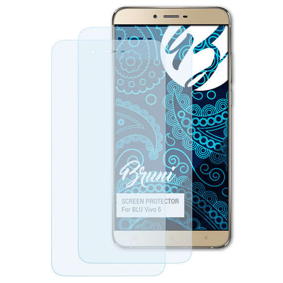 Bruni Basics-Clear Displayschutzfolie für BLU Vivo 5