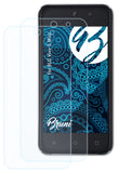 Schutzfolie Bruni kompatibel mit BLU Vivo 5 Mini, glasklare (2X)