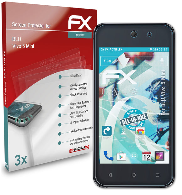 atFoliX FX-ActiFleX Displayschutzfolie für BLU Vivo 5 Mini