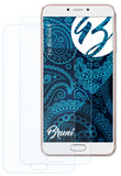 Schutzfolie Bruni kompatibel mit BLU Vivo 6, glasklare (2X)