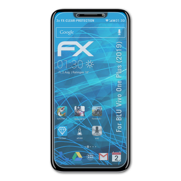 atFoliX FX-Clear Schutzfolie für BLU Vivo One Plus (2019)