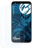 Bruni Schutzfolie kompatibel mit BLU Vivo X5, glasklare Folie (2X)