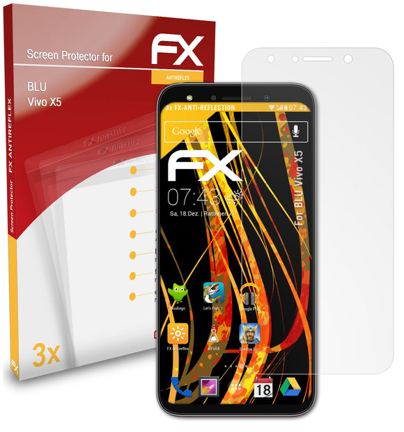 atFoliX FX-Antireflex Displayschutzfolie für BLU Vivo X5