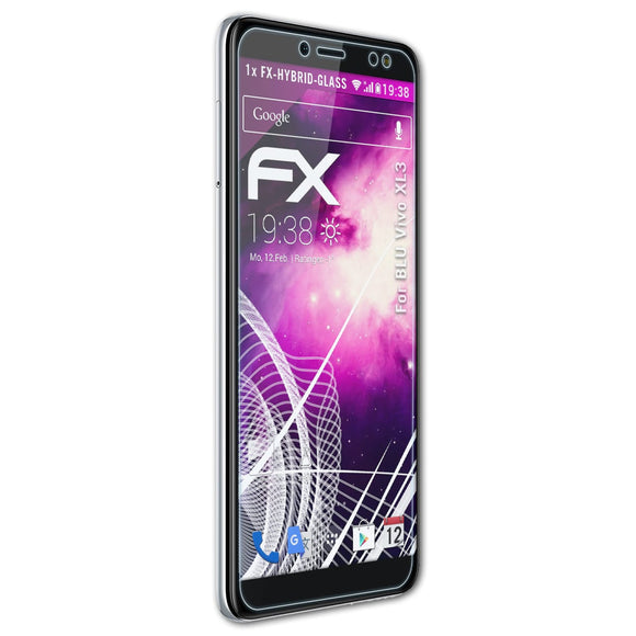 atFoliX FX-Hybrid-Glass Panzerglasfolie für BLU Vivo XL3