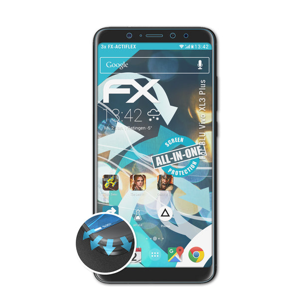 atFoliX FX-ActiFleX Displayschutzfolie für BLU Vivo XL3 Plus