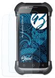 Schutzfolie Bruni kompatibel mit Bluebird EF501R, glasklare (2X)