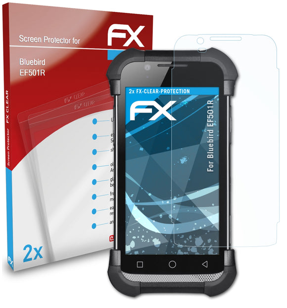 atFoliX FX-Clear Schutzfolie für Bluebird EF501R