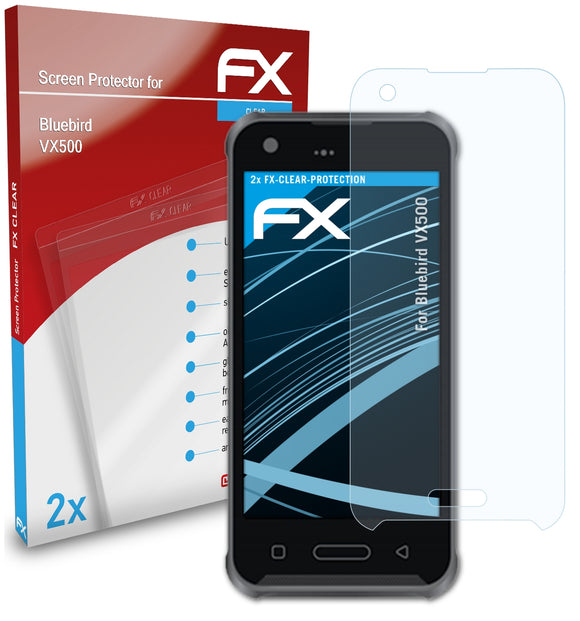 atFoliX FX-Clear Schutzfolie für Bluebird VX500