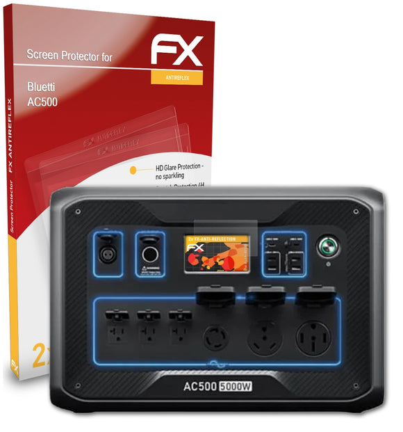 atFoliX FX-Antireflex Displayschutzfolie für Bluetti AC500