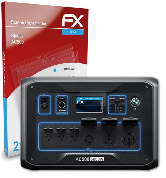 atFoliX FX-Clear Schutzfolie für Bluetti AC500