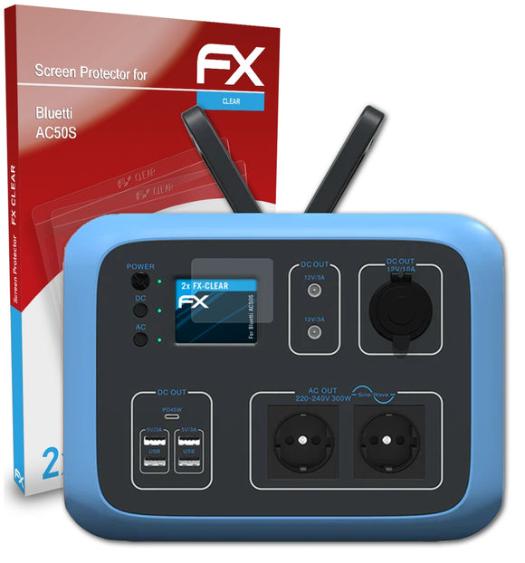 atFoliX FX-Clear Schutzfolie für Bluetti AC50S