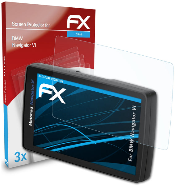 atFoliX FX-Clear Schutzfolie für BMW Navigator VI