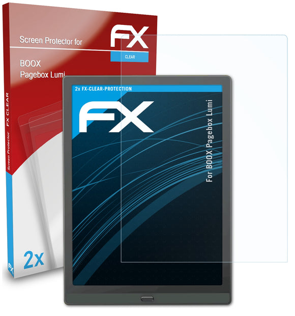 atFoliX FX-Clear Schutzfolie für BOOX Pagebox Lumi
