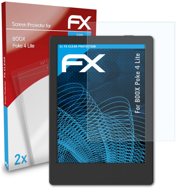 atFoliX FX-Clear Schutzfolie für BOOX Poke 4 Lite
