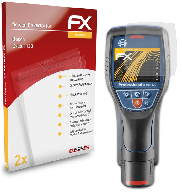 atFoliX FX-Antireflex Displayschutzfolie für Bosch D-tect 120