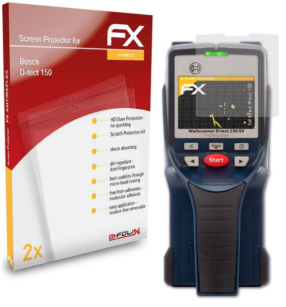 atFoliX FX-Antireflex Displayschutzfolie für Bosch D-tect 150