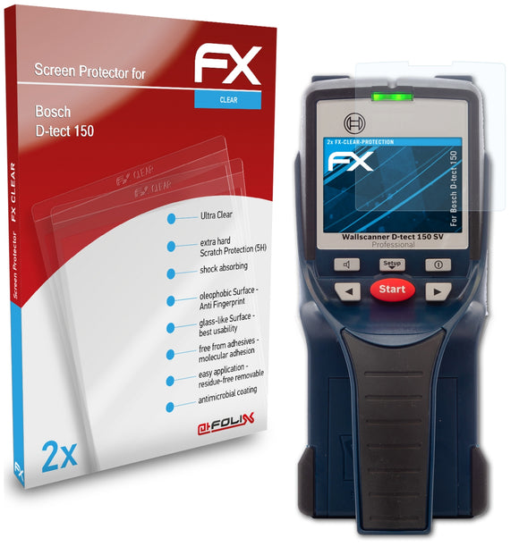 atFoliX FX-Clear Schutzfolie für Bosch D-tect 150