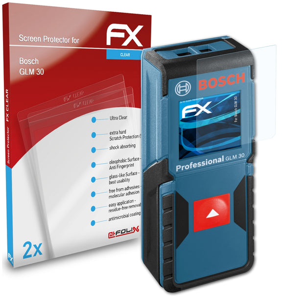 atFoliX FX-Clear Schutzfolie für Bosch GLM 30