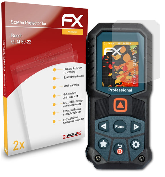 atFoliX FX-Antireflex Displayschutzfolie für Bosch GLM 50-22