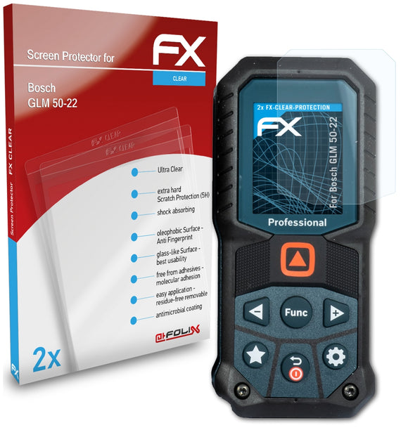 atFoliX FX-Clear Schutzfolie für Bosch GLM 50-22