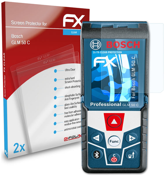 atFoliX FX-Clear Schutzfolie für Bosch GLM 50 C