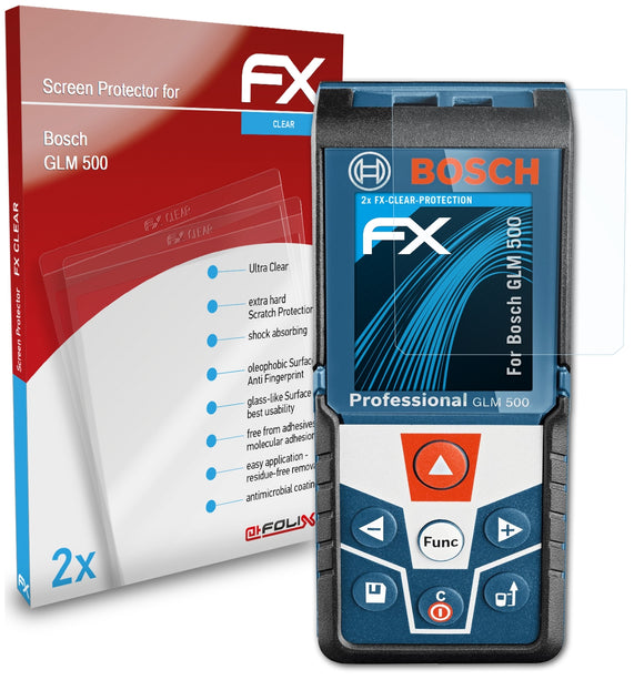 atFoliX FX-Clear Schutzfolie für Bosch GLM 500