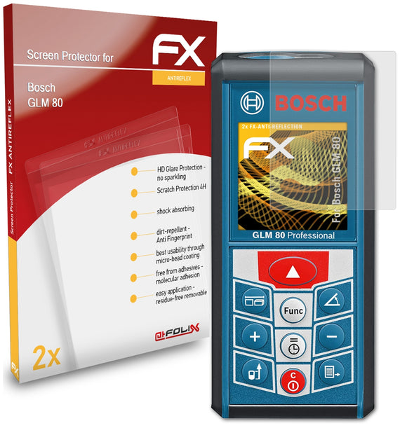 atFoliX FX-Antireflex Displayschutzfolie für Bosch GLM 80