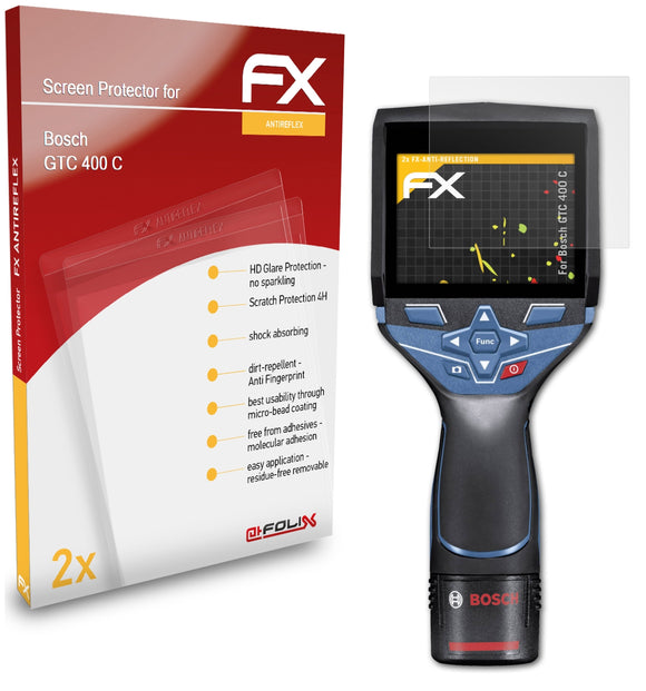 atFoliX FX-Antireflex Displayschutzfolie für Bosch GTC 400 C