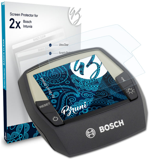 Bruni Basics-Clear Displayschutzfolie für Bosch Intuvia